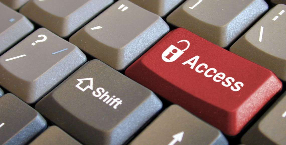 Freedom of Information picture of keyboard with an access button highlighted
