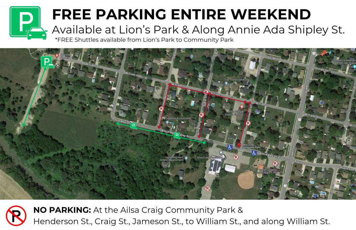 Gala Days and AC 150th Parking